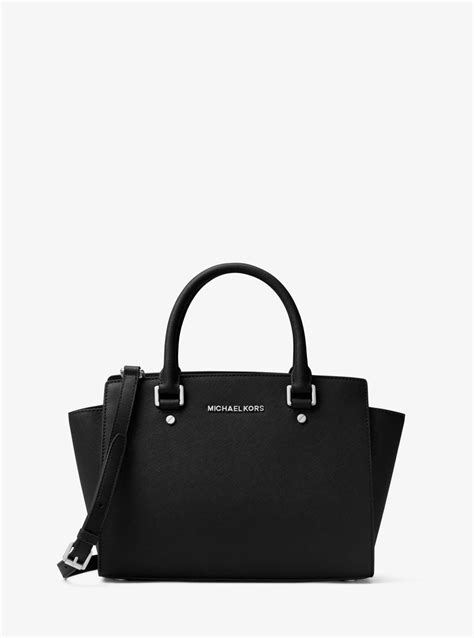 michael kors selma medium black bag|Michael Kors selma medium black.